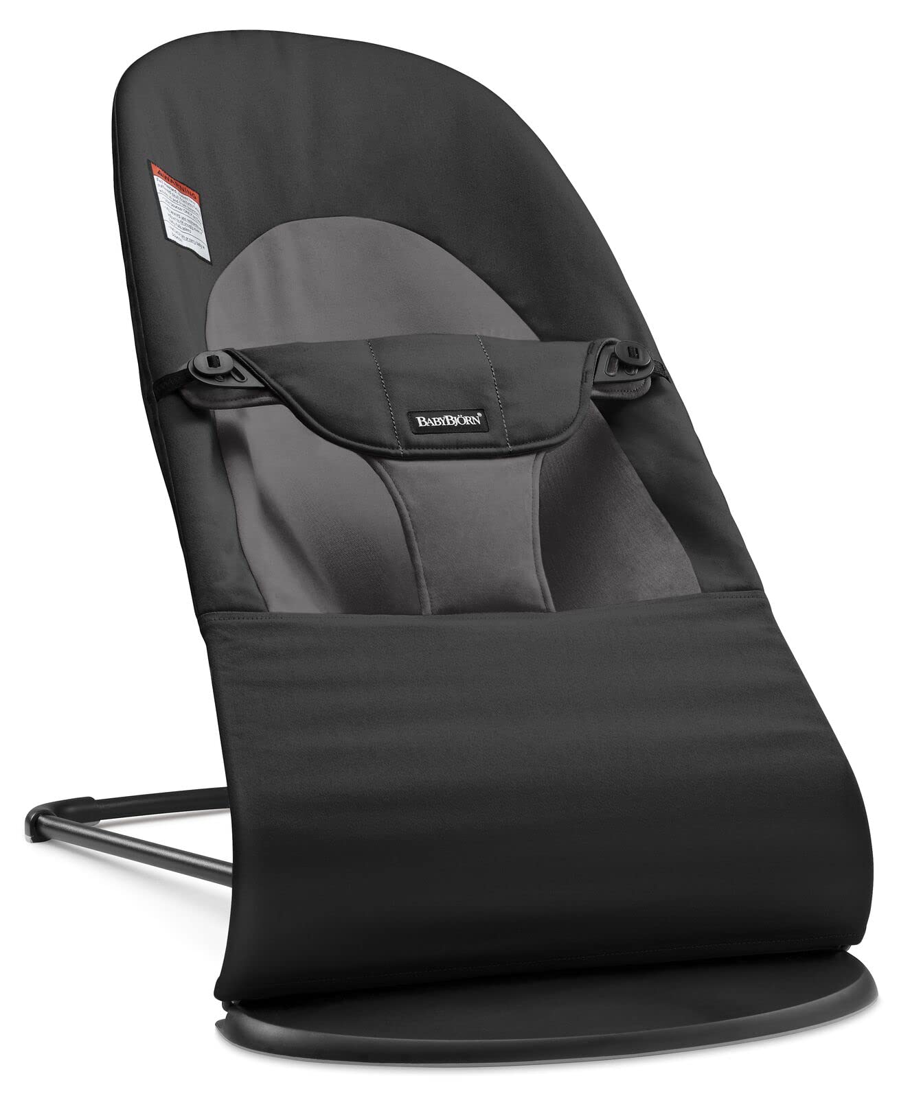 Babybjrn Bouncer Balance Soft, Cotton, Black/Dark Gray