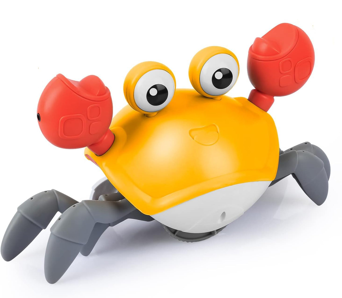 Crawling Crab Baby Toys Upgrade Version - 3 Speed & Music Control, Cute Dancing Essentials Electric Induction Sensory Stuff Movi