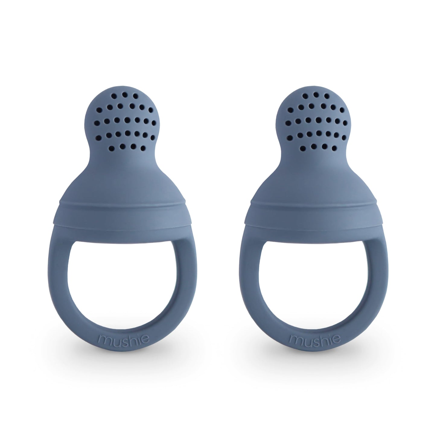 mushie Silicone Baby Fresh Fruit & Food Feeder Pacifier | 6 Months+ (Tradewinds)