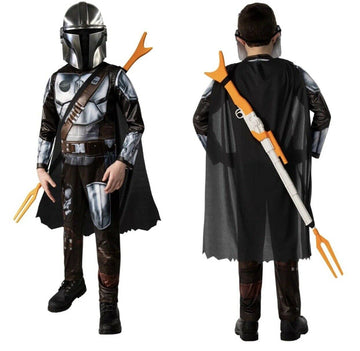 Rubies Mandalorian Star Wars Costume Kids Youth Sizes Dress Up Cosplay Halloween (Classic Mandalorian, Medium)