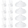 TOVVILD 12 Pack Pump Parts, 8PCS Duckbill Valves 4PCS Silicone Diaphragm Compatible with Momcozy M5, Replace Mom Cozy M5 Replace