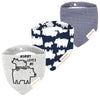 Jn&Lulu 3 Pack Newborn Baby Bibs Bandana Drool Bibs For Drooling Cotton Baby Gifts (Polar Bear)