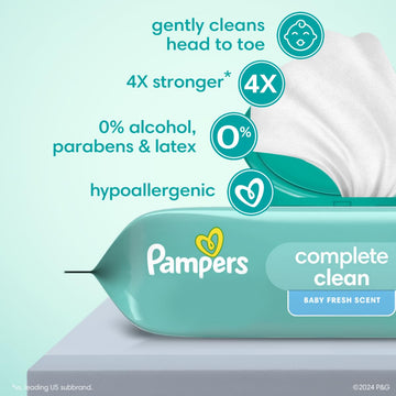Pampers Baby Fresh Baby Wipes 504 Ct Old