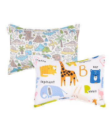 Alvababy Cotton Toddler Pillowcases 2 Pack Kids Pillow Cover Fit 13'X 18' Or 12'X16' Envelope For Girl Boy Sleepy Travel (Pi