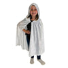 Everfan Hooded Cape For Kids | Children'S Cloak With Hood For Halloween, Costumes, Red Riding Hood, Cosplay And More (White)