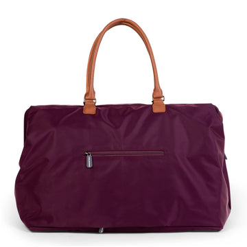 Childhome Original Mommy Diaper Bag - Large Tote for Travel and Hospital - Pregnancy Must Haves (Aubergine)