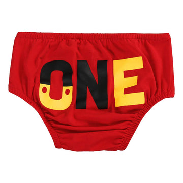 Fymnsi Baby Boys 1St Birthday Cake Smash Costume Photo Props 4Pcs Outfits Suspender Bloomers Bowtie Headband Red 6-12 Months