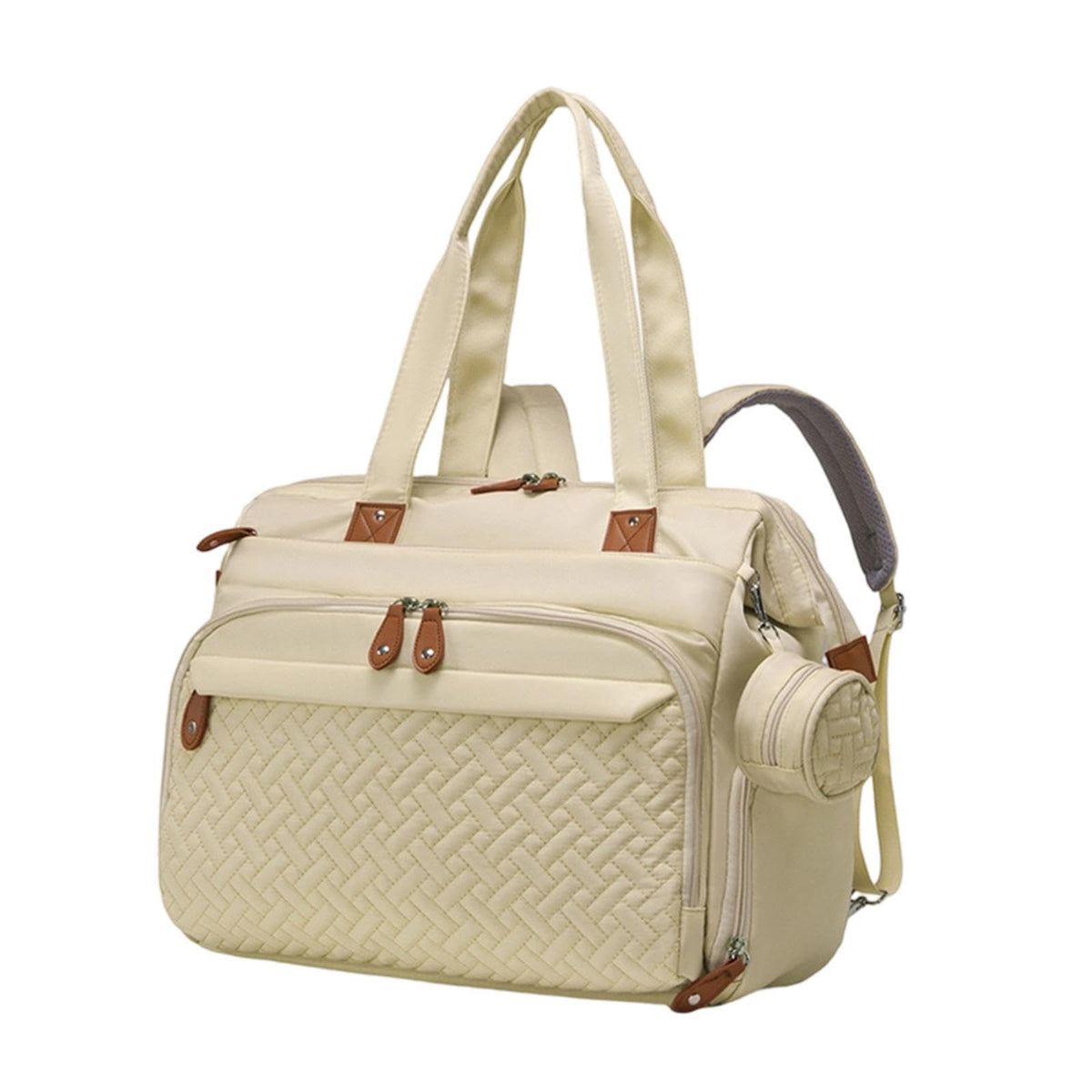 HEAVENGLOW Baby Travel Bag Pacifier Case with Stroller Straps Women Diaper Bag Backpack Khaki|Diaper Bags