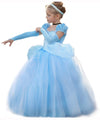 CQDY Cinderella Dress Princess Costume Halloween Party Dress up Blue