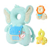 Head Safety Protector Pad For Baby Toddler Walker,Infant Talking Head Protection Backpack Cushion (Light Blue Elephant)