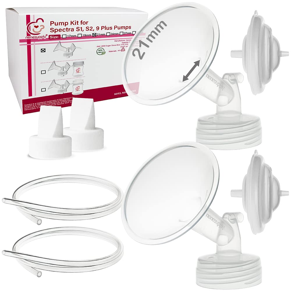 Nenesupply 21Mm Flange Pump Parts Compatible W Spectra S2 S1 Breast Pumps Replacement Kit For Spectra Pump Parts S2 Parts S2 Acc