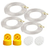 Maymom Tubing Compatible With Medela Replacement Tubing (Two Packs, 4 Tubes) 2 Valves And 2 Membranes For Medela Pump In Style A