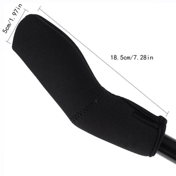 Haosie Toddler Stroller Handle Cover, 1Pair Black Neoprene Kids Replacement Pushchair Handle Cover Elastic Dust Proof Protector