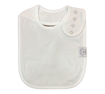 Isabeli Organic Cotton Toddler Drool Bibs 4 Pack - White
