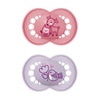 Mam Original Matte Baby Pacifier, Nipple Shape Helps Promote Healthy Oral Development, Sterilizer Case, 6-16 Months (Pack Of 2)