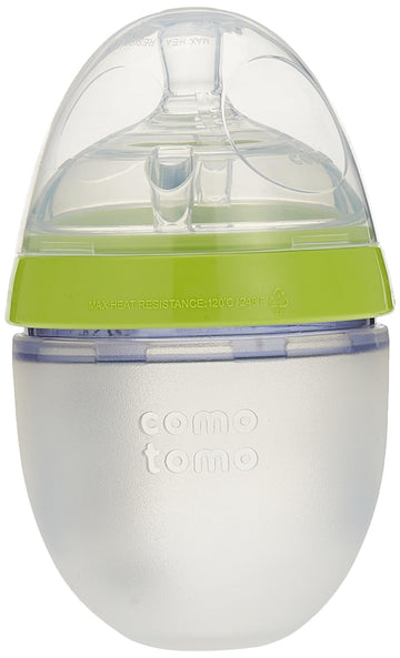Comotomo Baby Bottle Single Pack, Green, 5Oz