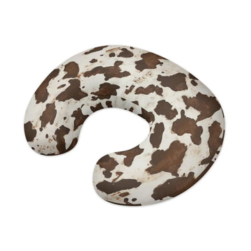 Tongluoye Brown Cowhide Nursing Pillow Cover For Baby Boy Soft Breastfeeding Pillow Slipcover Cow Baby Girl Newborn U-Shaped Bre