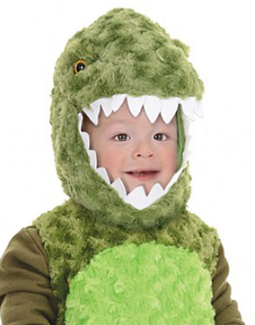 Underwraps Jumpsuit Toddler'S T-Rex Belly Babies Costume, Green, Medium (18-24)