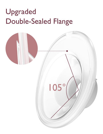 Momcozy Double-Sealed Flange 27Mm Compatible With Momcozy M5 Breast Pump. Original M5 Breast Pump Replacement Accessories, 1Pc (