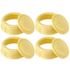 HappyAlley 4 Pack Nipple Rings Compatible with Medela Baby 5oz & 8oz Plastic & Glass Bottles, Collar Rings Compatible with Medel