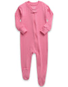 Vaenait Baby Toddler Boys Girls Solid Footie Pajama Cozy Modal Pink 24M