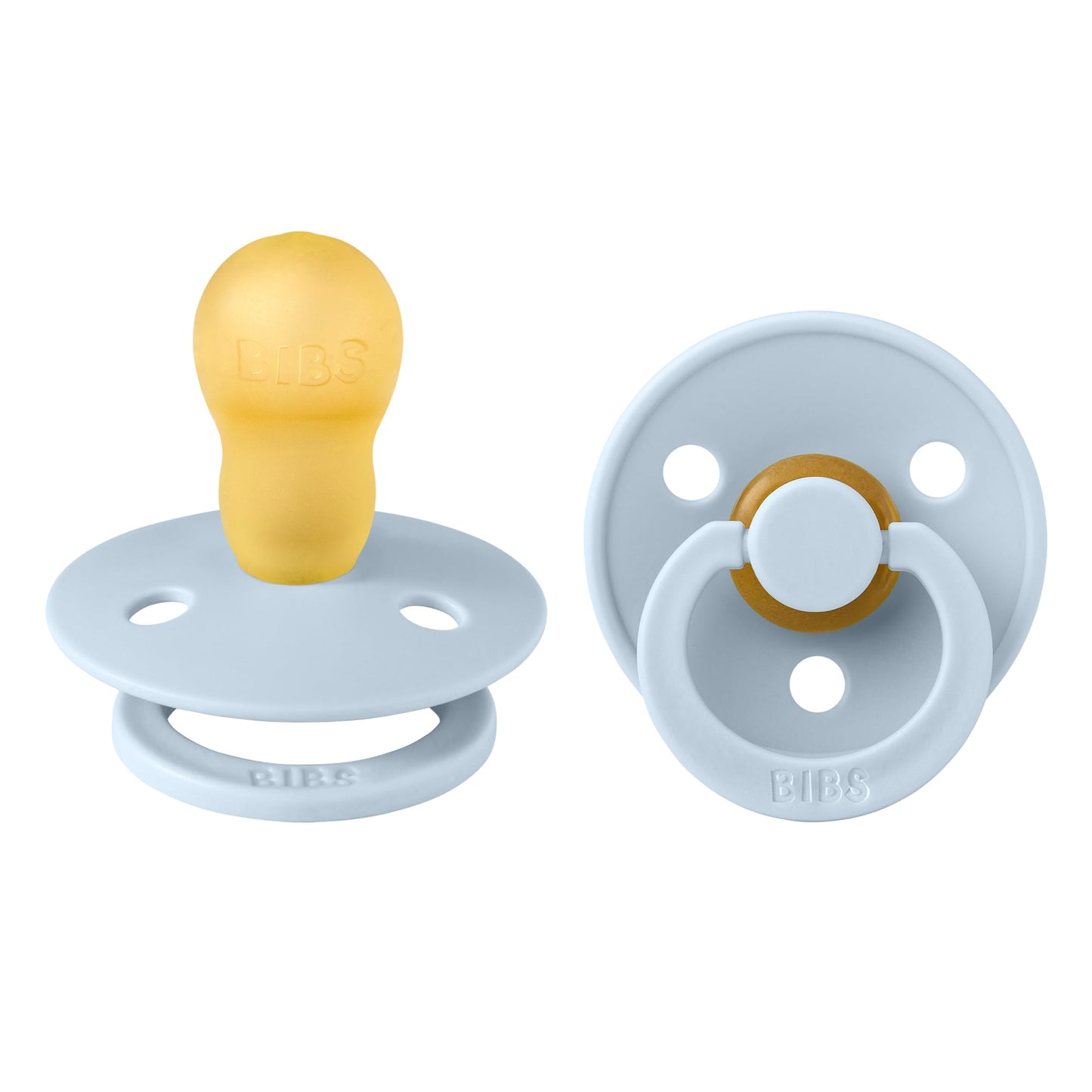 Bibs Pacifiers Natural Rubber Baby Pacifier Set Of 2 Bpa-Free Soothers Made In Denmark Sagecloud Size 0-6 Months