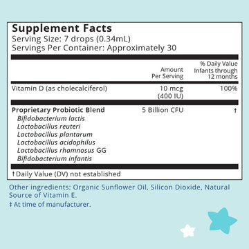 Lovebug Award Winning Usda Organic Probiotic For Infants & Babies 0-12 Months | Helps W/Colic, Reflux, Diarrhea, Constipation &