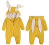 Agqt Baby Boys Bunny Costume 1St Easter Outfit Onesie Halloween Animal Clothes One Piece Romper Rabbit Ear Hoodie Yellow Size 12