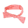 Coral Lace Fabric Baby/Kids Bow Headband For Toddler
