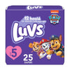 Luvs Size 5 Baby Diapers, Platinum Protection Bluey Diapers For Day & Night, Size 5, 25 Count (Packaging May Vary)