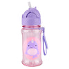 Skip Hop Zoo Straw Bottle with Tritan Renew, BPAFree & PVCFree Sippy Bottle for Kids, 355 mL Sipper Narwhal