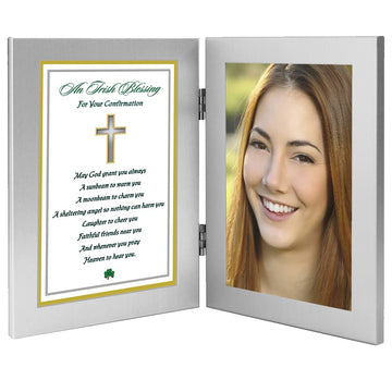 Poetry Gifts Irish Confirmation Blessing For Girl Or Boy, Add 4X6 Inch Photo