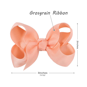 70 Pieces Hair Bows For Girls 3 Inch Grosgrain Ribbon Toddler Hair Accessories With Alligator Clips For Toddlers Baby Girls Kids