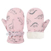 Fynnsure Toddler Mittens Lined Fleece Snow Gloves For Boys Girls Kids Winter Ski Gloves Baby Mittens Pink 1-2 Years