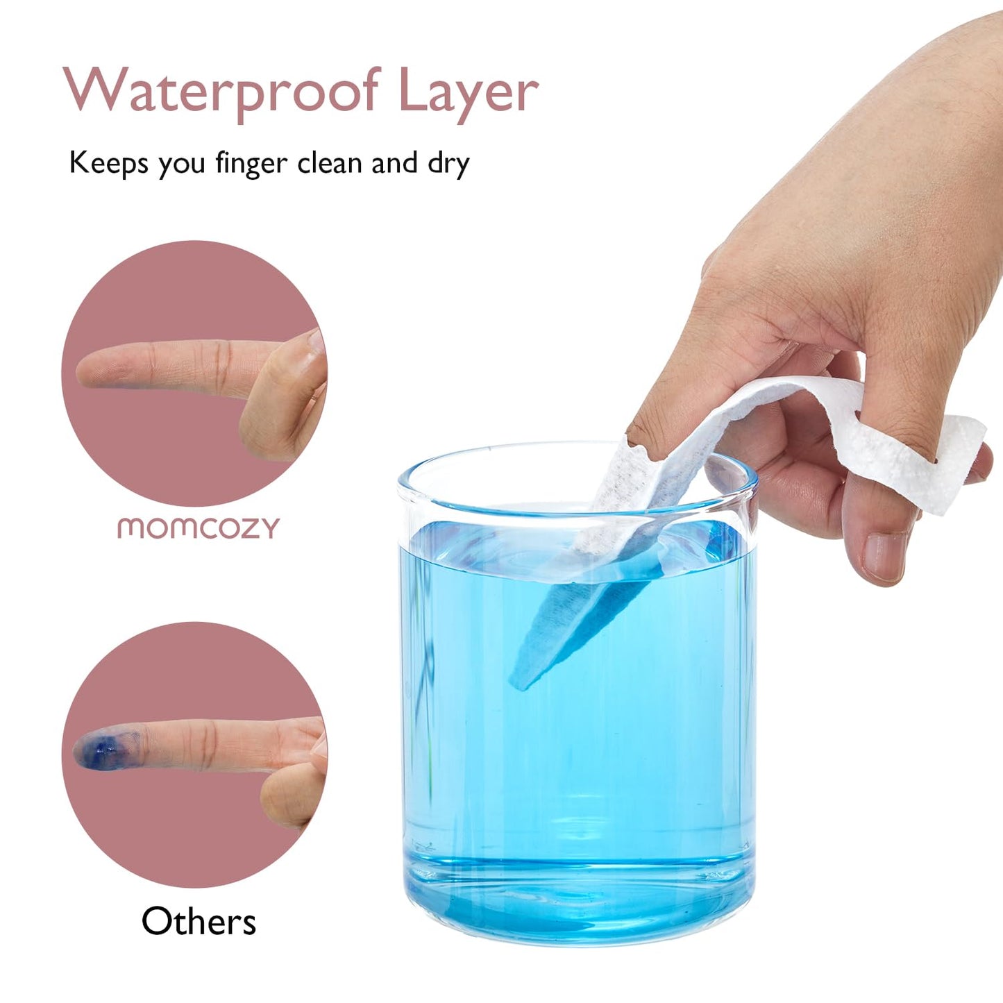 Momcozy Baby Diaper Cream Brush Butt Paste Spatula, Baby Diaper Cream Spatula Finger Wipes, Baby Diaper Cream Applicator, Waterp