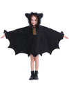 Bat Costume For Kids Animal Cosplay Girls Black Cute Cozy Children Halloween Vampire Zipper Dress L