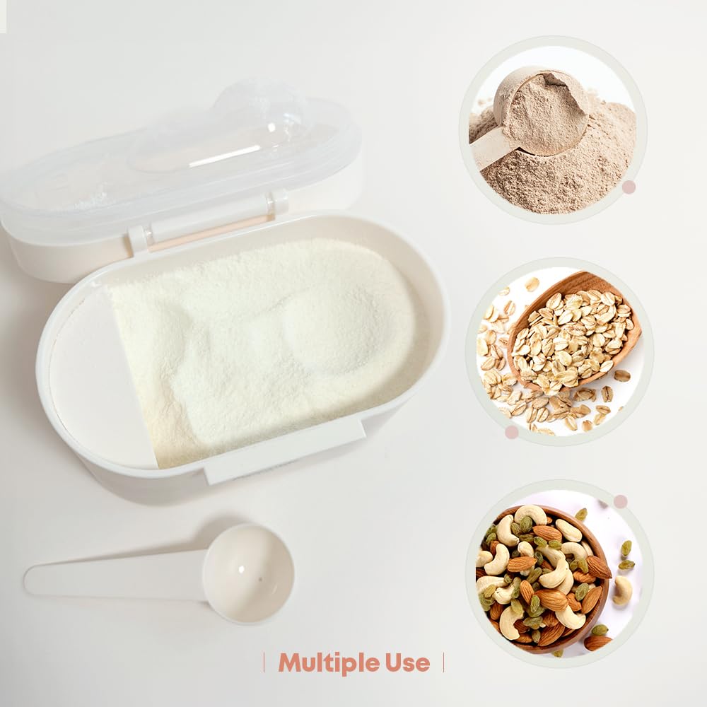 Momnlittle Baby Formula Dispenser Container 8.8Oz 6.1Oz Portable Formula Dispenser Container With Scoop And Carry Handle For Tra