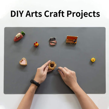 Extra Large Silicone Table Mat, Genuine Food-Grade Silicone Mat For Crafts Kids Dinner Placemat Desk Countertop Waterproof Prote