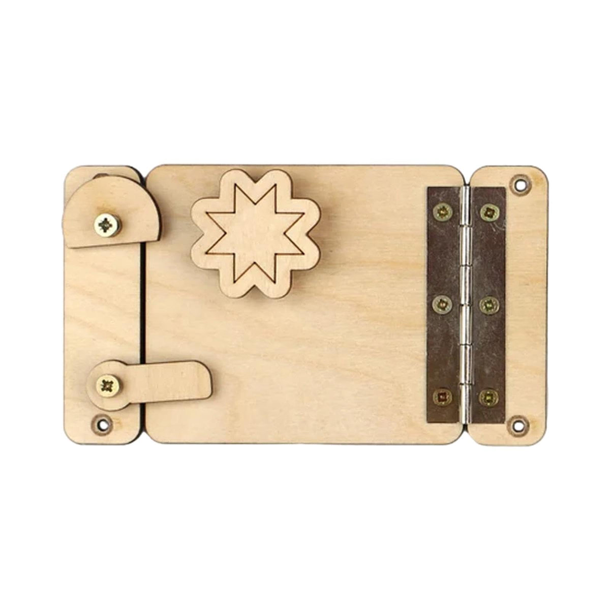 ATORSE Kids Busy Board DIY Accessories Wooden Sensory Toys for Children Travel Boys Door|Baby | Toys for Baby | Developmental Ba