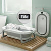Mee Mee Foldable Baby Bath Tub With Digital Temperature Display & Floating Cushion | Bpa-Free Infant Bathtub With Anti-Skid Base