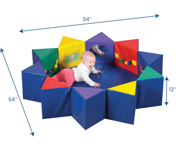 Children'S Factory Multi-Activity Pentagon Set, Cf332-392, Baby & Toddler Foam Floor Play Yard, Infant Sensory Mat For Playroom,