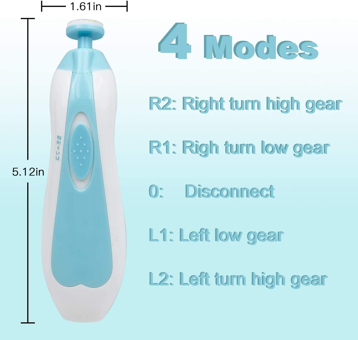 Baby Nail Trimmer File With Light Safe Electric Nail Clippers Kit For Newborn Infant Toddler Kids Toes And Fingernails Care, Pol