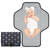Baby Portable Changing Pad Travel - Waterproof Compact Diaper Changing Mat With Built-In Pillow - Lightweight & Foldable Changin