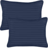 Utopia Bedding Toddler Pillow (Navy, 2 Pack), 13X18 Pillows For Sleeping, Soft And Breathable Cotton Blend Shell, Small Kids Pil