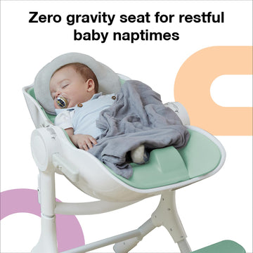 Oribel Cocoon Z High Chair & Baby Lounger | Perfect High Chair For Toddlers/Newborns | Glides Easily On All Surfaces | Secure Lo