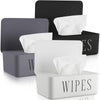 Singhoow 3 Pack Baby Wipes Dispenser Holder Wipe Container for Bathroom with Lid Toilet Tissue Paper Storage Refillable Box for