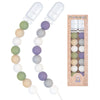 Pacifier Clips For Baby Boys Girls 2 Pack (Purple Green)