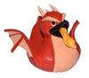 Wild Republic Rubber Ducks, Bath Toys, Kids Gifts, Pool Toys, Water Toys, Red Dragon, 4