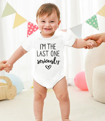 6-9 Month Boy Clothes I'M The Last One Seriously Romper Funny Bodysuit Baby Girls Cotton Outfit Letter Print Infant Bodysuit