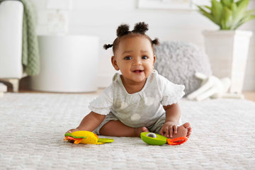 Fisher-Price Baby Toys Taco Tuesday Set, 3 Pretend Food Rattle & Sensory Activities for Newborns Ages 3+ Months